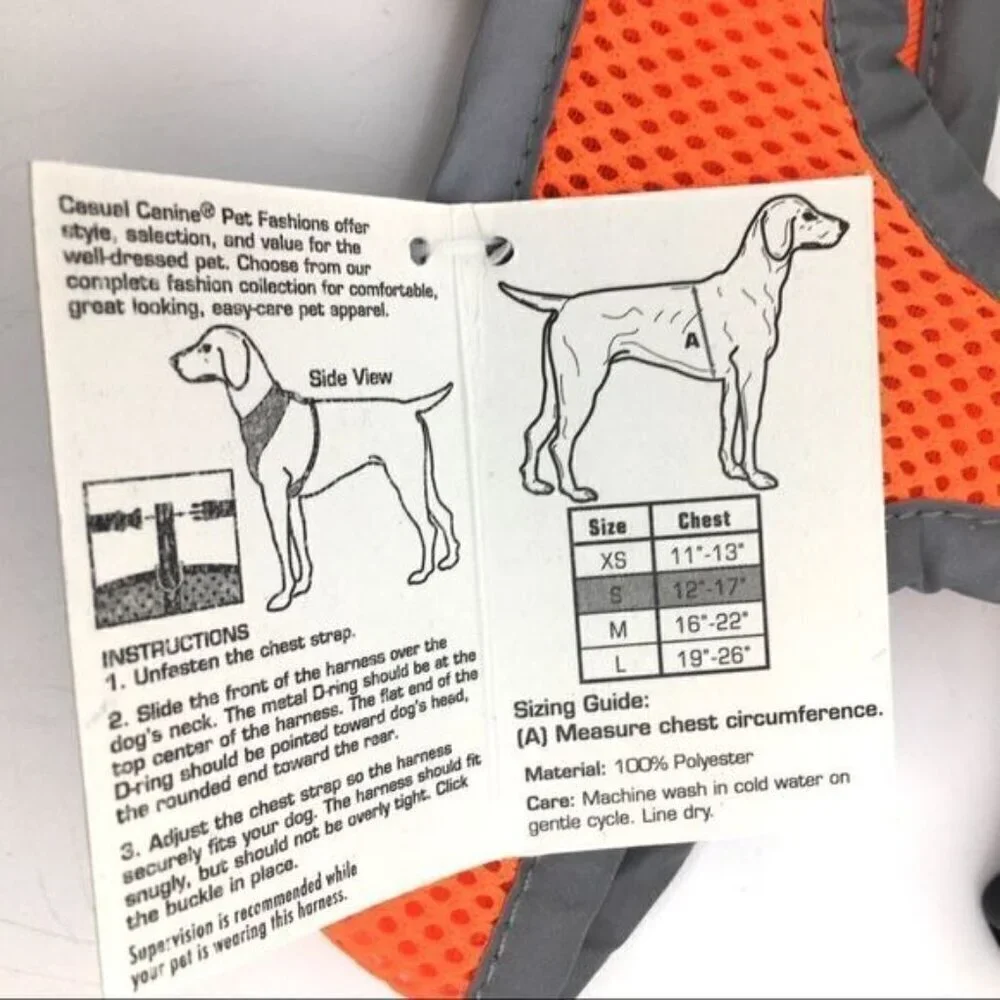 Reflective Mesh Dog Harness Small NEW